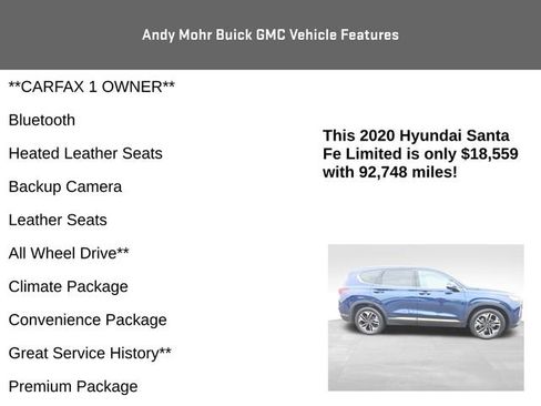 Used 2020 Hyundai Santa Fe Limited AWD/4WD image 4