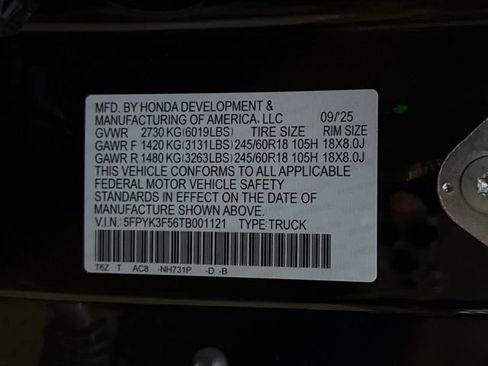 New 2026 Honda Ridgeline RTL image 25