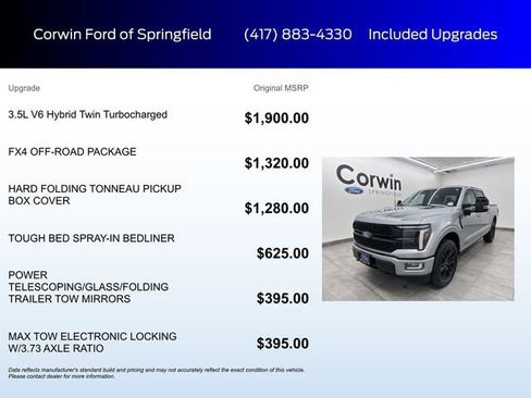 Certified 2025 Ford F150 Platinum w/ FX4 Off-Road Package image 6