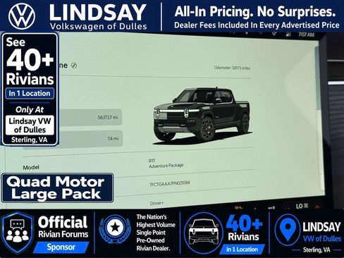 Used 2023 Rivian R1T Adventure AWD/4WD image 23