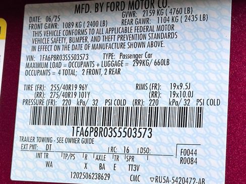 New 2025 Ford Mustang Dark Horse image 45