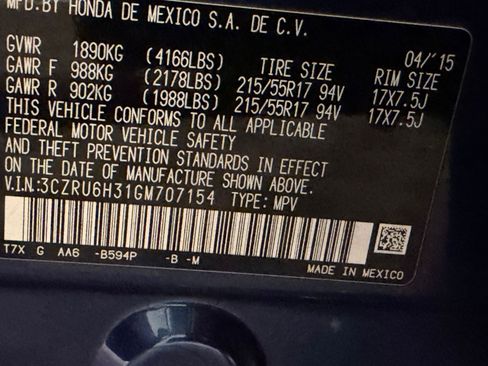 Used 2016 Honda HR-V LX image 25