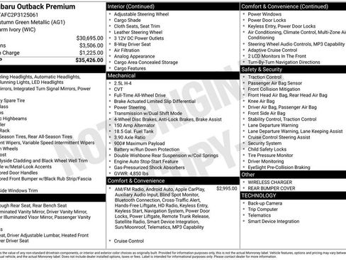 Used 2023 Subaru Outback Premium image 36