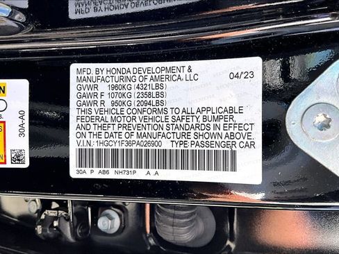 Used 2023 Honda Accord EX image 16