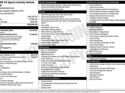 Used 2023 BMW X3 sDrive30i w/ M Sport Package image 80