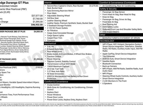 Used 2021 Dodge Durango GT RWD image 36