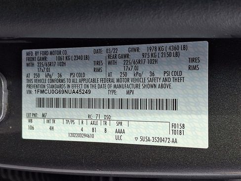Used 2022 Ford Escape SE FWD image 22