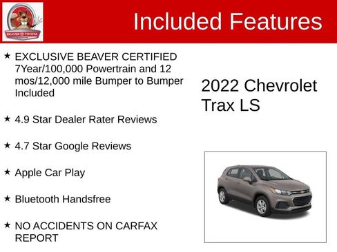 Used 2022 Chevrolet Trax LS w/ Tint and Cruise Package FWD image 4