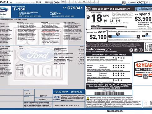 Used 2019 Ford F150 Lariat w/ Equipment Group 502A Luxury AWD/4WD image 7