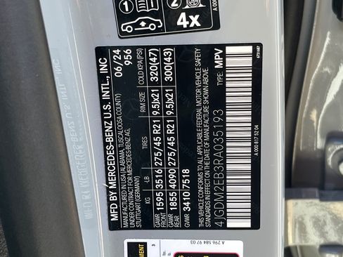 Certified 2024 Mercedes-Benz EQS 450+ 4MATIC SUV image 10