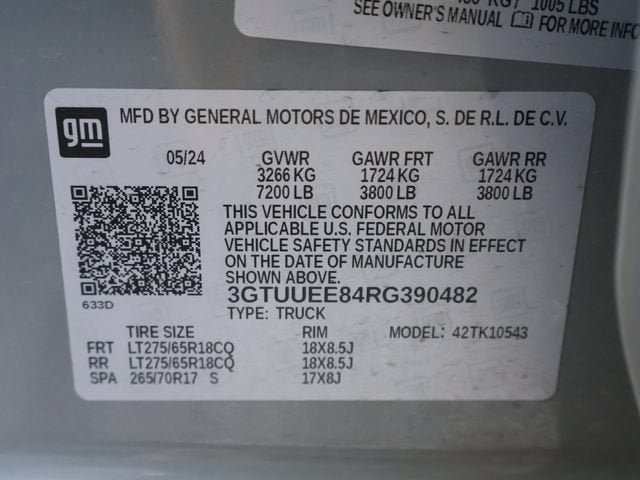 Used 2024 GMC Sierra 1500 AT4 w/ Technology Package AWD/4WD image 37