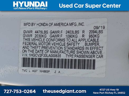 Used 2020 Honda Accord Sport image 14