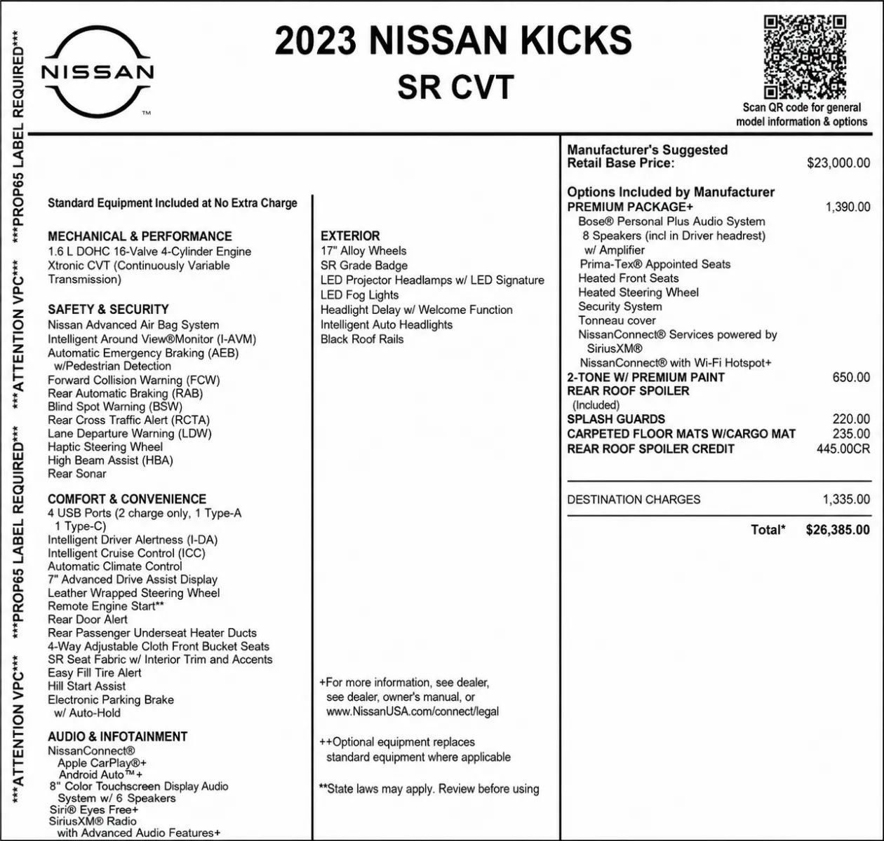 Used 2023 Nissan Kicks SR w/ SR Premium Package FWD image 2