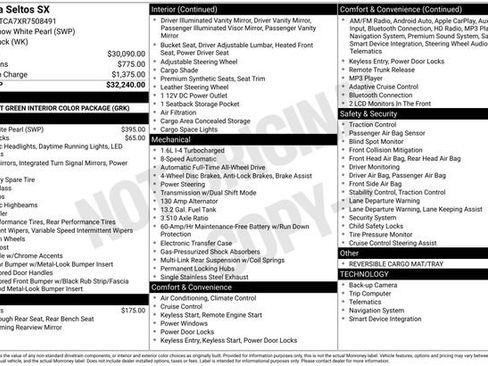 Certified 2024 Kia Seltos SX image 39