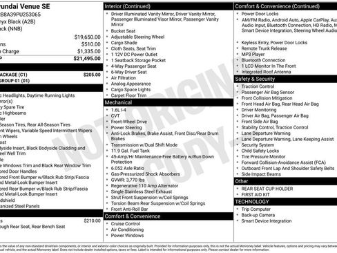 Used 2023 Hyundai Venue SE w/ Cargo Package FWD image 4