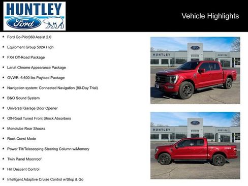 Used 2021 Ford F150 Lariat w/ Equipment Group 502A High image 2