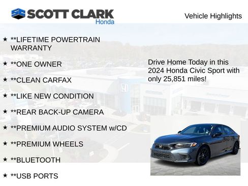Used 2024 Honda Civic Sport image 11