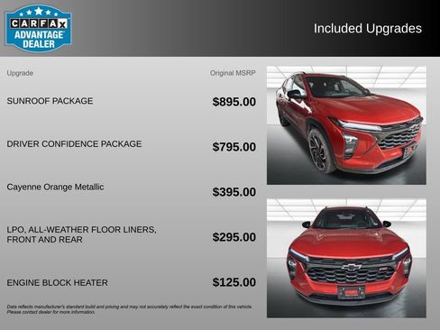 Used 2024 Chevrolet Trax RS w/ Sunroof Package FWD image 3