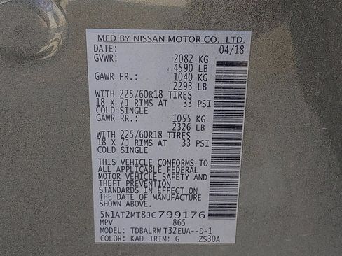 Used 2018 Nissan Rogue SL FWD image 33