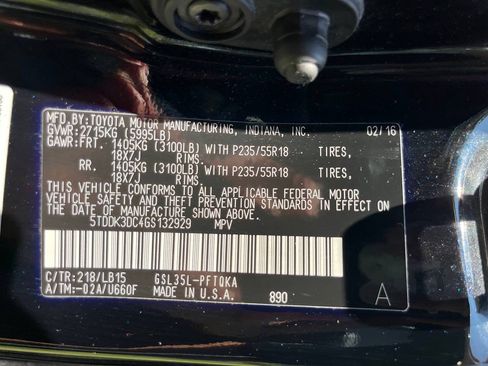 Used 2016 Toyota Sienna Limited Premium AWD/4WD image 16