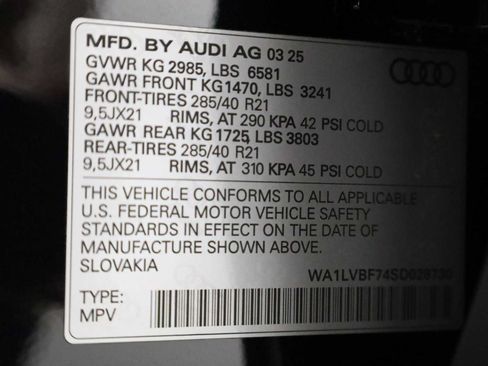 Certified 2025 Audi Q7 3.0T Premium Plus w/ Premium Plus Package AWD/4WD image 42