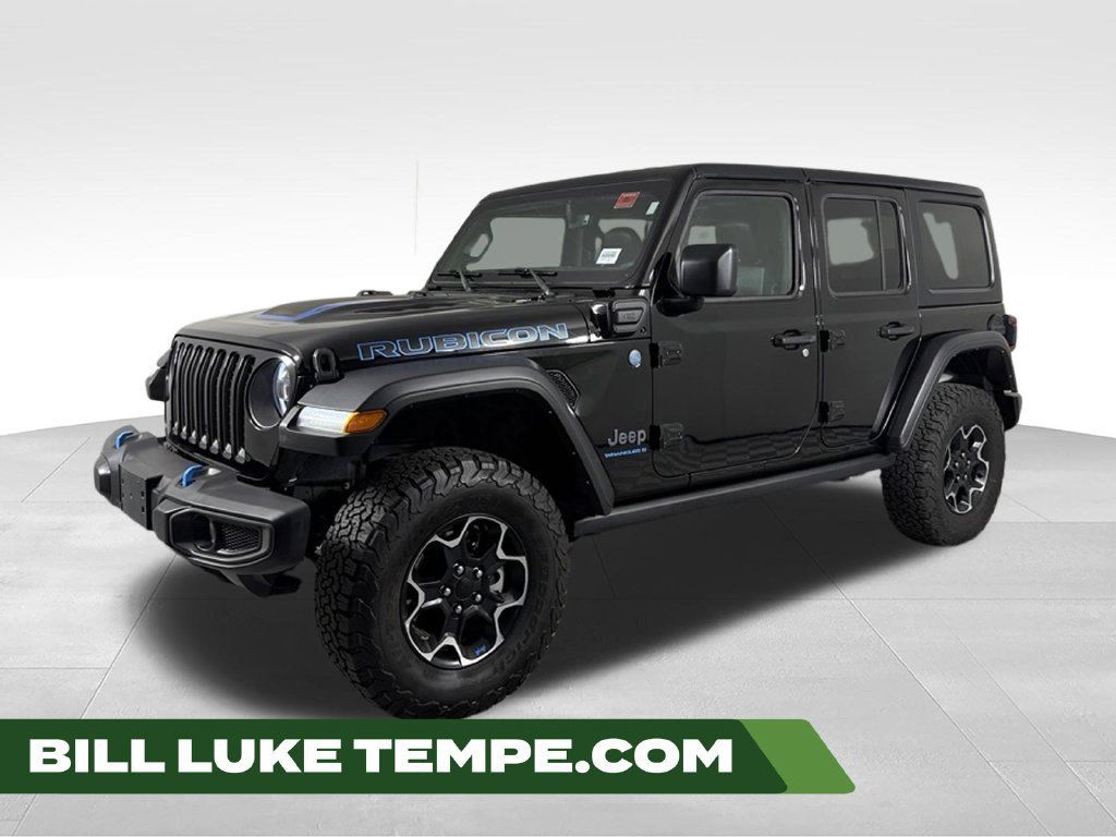 Used 2023 Jeep Wrangler Unlimited Rubicon 4xe w/ Cold Weather Group AWD/4WD image 1