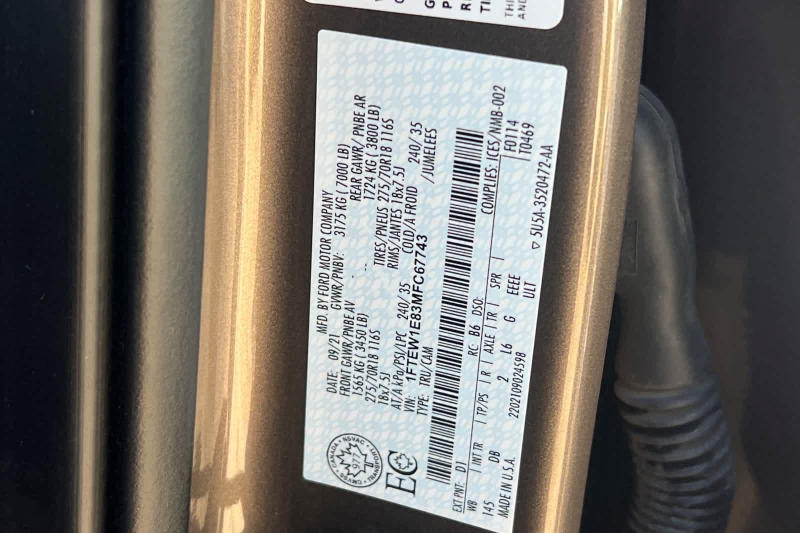 Used 2021 Ford F150 Tremor AWD/4WD image 35