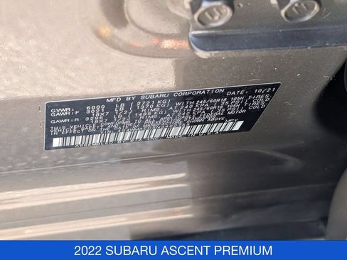 Used 2022 Subaru Ascent Premium w/ Convenience Package AWD/4WD image 33