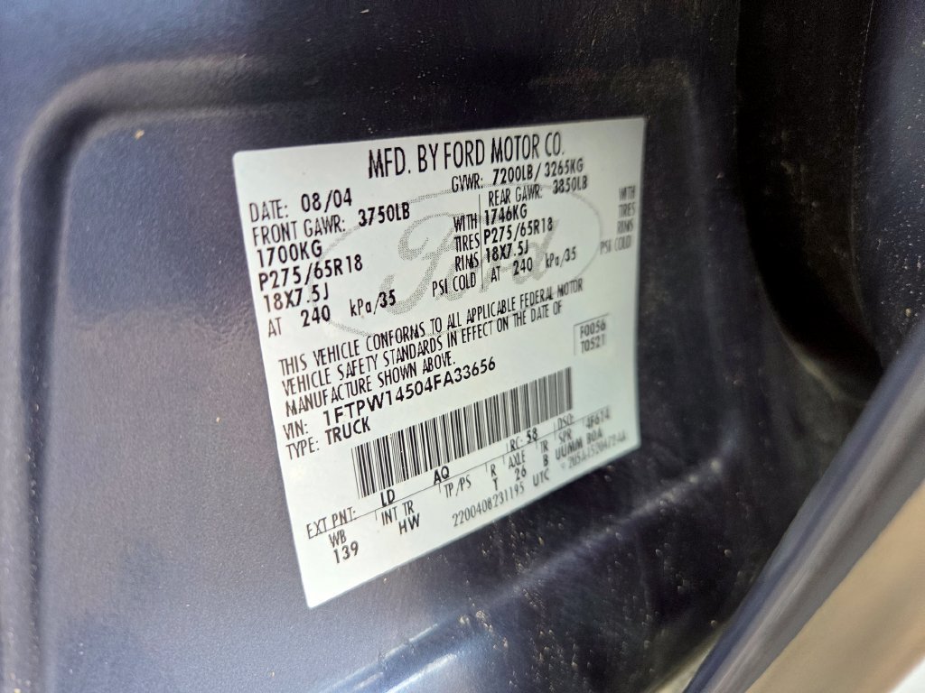 Used 2004 Ford F150 Lariat AWD/4WD image 5