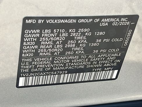 New 2026 Volkswagen Atlas SE FWD image 30