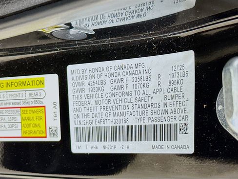 Certified 2026 Honda Civic Sport image 38