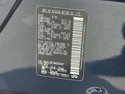 Used 2021 INFINITI QX80 Sensory w/ All-Season Package AWD/4WD image 30