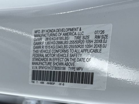 New 2026 Honda Pilot Touring image 41