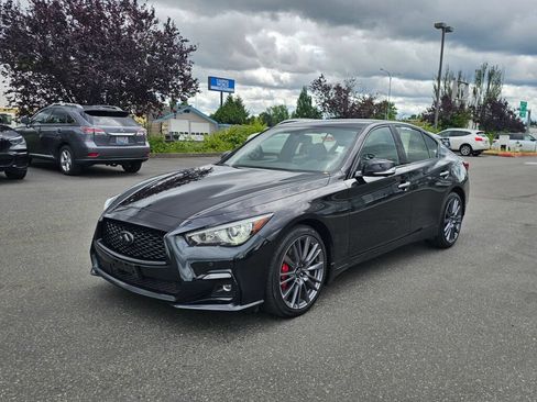 Used 2023 INFINITI Q50 Red Sport 400 w/ Black Opal Edition AWD/4WD image 3