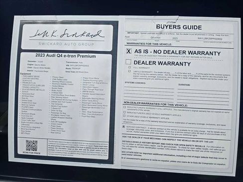 Used 2023 Audi Q4 e-tron Premium Plus w/ Premium Plus AWD/4WD image 17