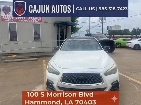 Used 2018 INFINITI Q50 Red Sport 400 w/ Cargo Package (L95) RWD image 2