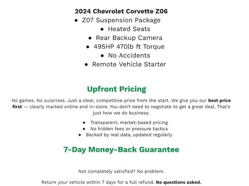 Used 2024 Chevrolet Corvette Z06 w/ Z07 Performance Package image 2