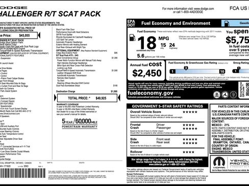 Used 2022 Dodge Challenger R/T Scat Pack w/ Driver Convenience Group RWD image 2