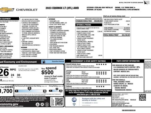 Used 2023 Chevrolet Equinox LT w/ Driver Convenience Package AWD/4WD image 3
