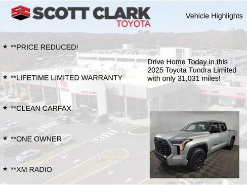 Used 2025 Toyota Tundra Limited w/ TRD Off-Road Package AWD/4WD image 12