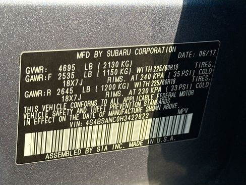 Used 2017 Subaru Outback 2.5i Limited image 43