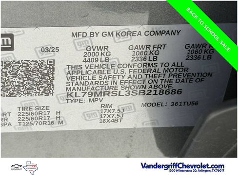 Certified 2025 Chevrolet TrailBlazer LT AWD/4WD image 12