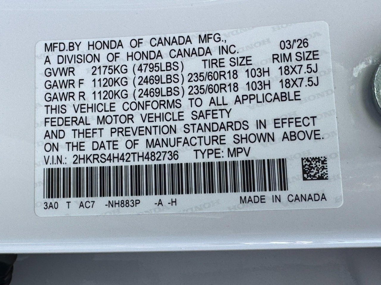 Certified 2026 Honda CR-V EX image 24