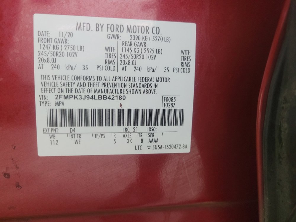 Used 2020 Ford Edge ST-Line w/ Cold Weather Package FWD image 33