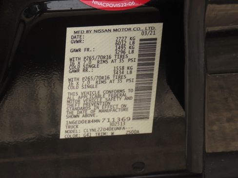 Used 2021 Nissan Frontier SV AWD/4WD image 31