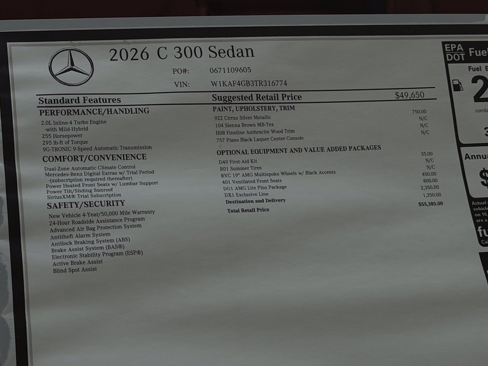 Certified 2026 Mercedes-Benz C 300 Sedan image 21