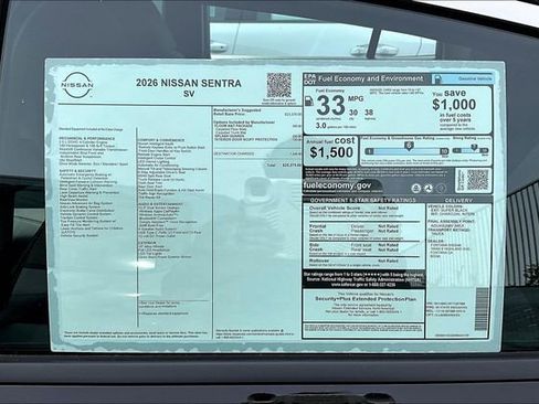 New 2026 Nissan Sentra SV image 12