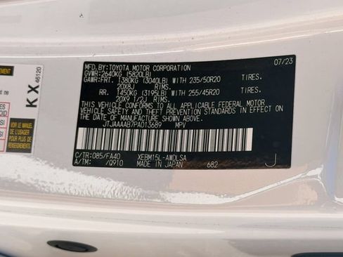 Used 2023 Lexus RZ 450e Premium w/ Accessory Package (2T) AWD/4WD image 44