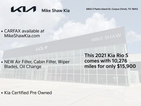 Used 2021 Kia Rio S FWD image 3