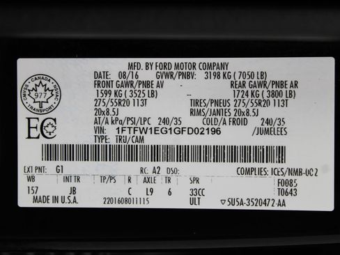 Used 2016 Ford F150 XLT w/ Equipment Group 302A Luxury AWD/4WD image 66